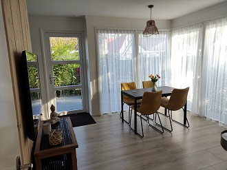 Woonkamer vakantiehuis Zoutelande