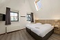 Die Schlafzimmer des Gruppenhauses fr 12 Personen in Volendam und Holland